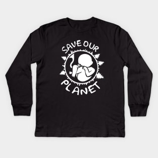 SAVE OUR PLANET Kids Long Sleeve T-Shirt